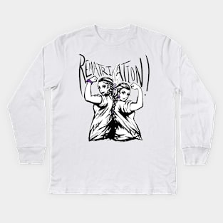 Rematriation (Feathers) Kids Long Sleeve T-Shirt